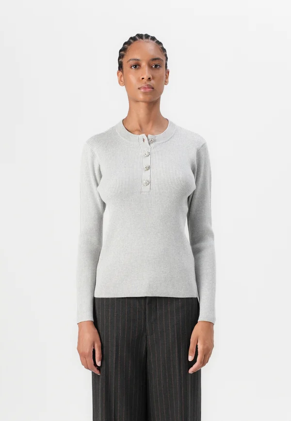 VERAN - Strickpullover - light grey