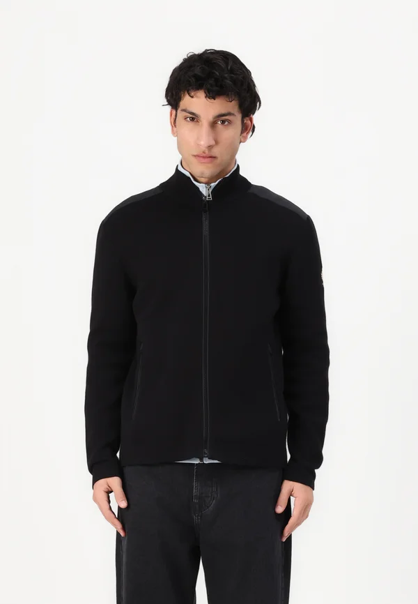 VERGE ZIP  - Strickjacke - black
