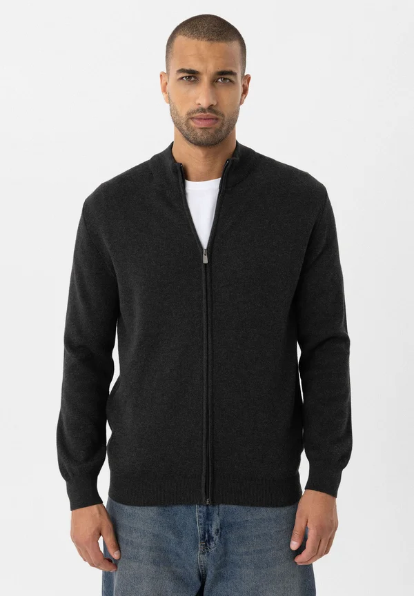 VERIKO - Strickjacke - anthracite