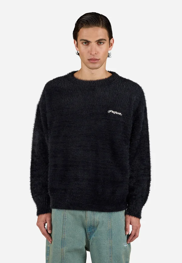 VERNEN - Strickpullover - black