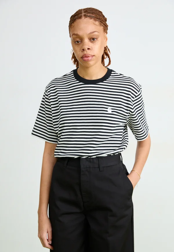 VERNER - T-Shirt print - black/wax