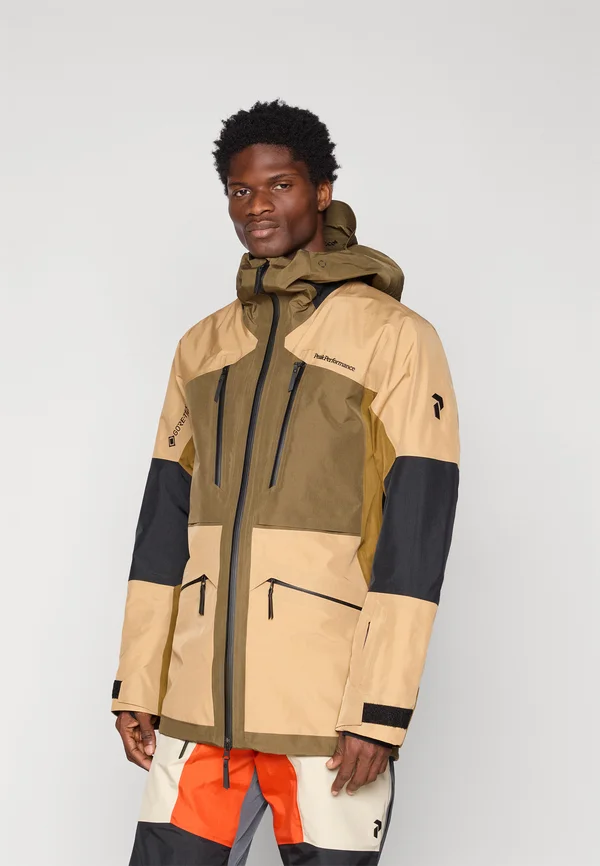 VERTICAL GORE-TEX PRO JACKET - Snowboardjacke - meadow moss/sierra sand