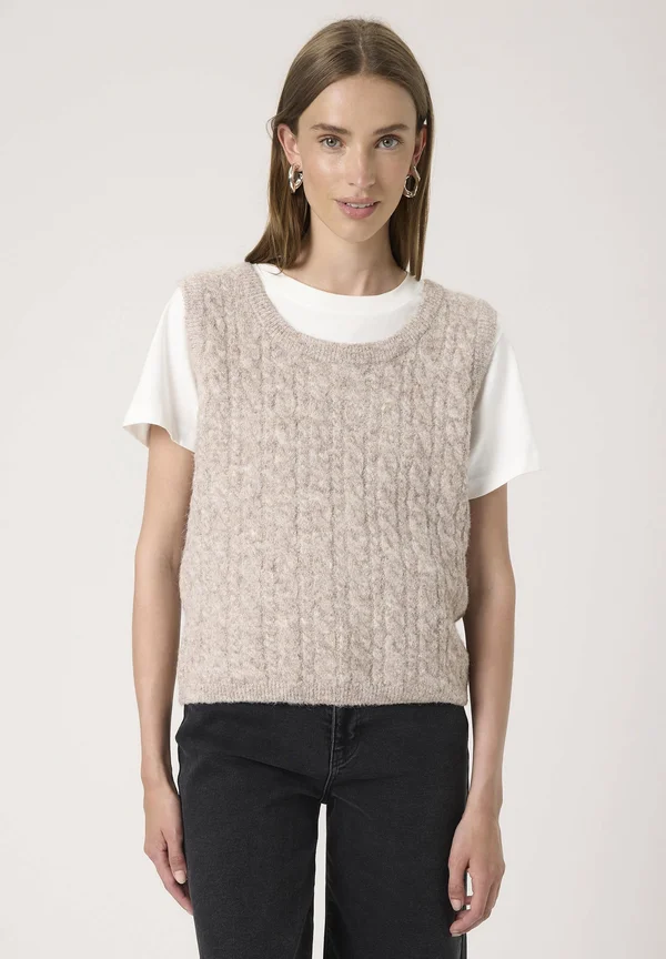 VESPERA - Strickpullover - dune melange