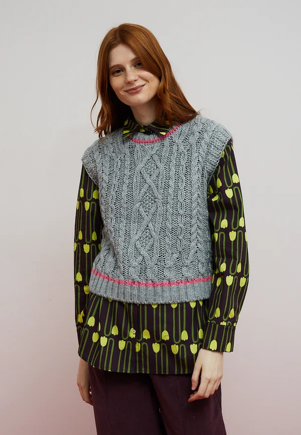 VEST NEST  - Strickpullover - grey