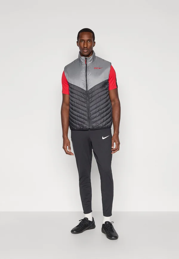 VEST  - Weste - black/smoke grey/red