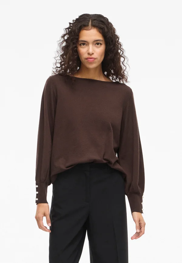 VIAMANDA - Strickpullover - coffee bean