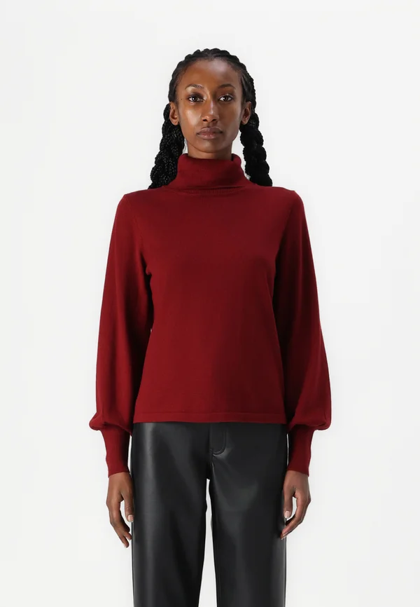VIAMANDA TURTLE NECK  - Strickpullover - cabernet