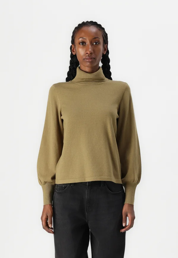 VIAMANDA TURTLE NECK  - Strickpullover - gothic olive