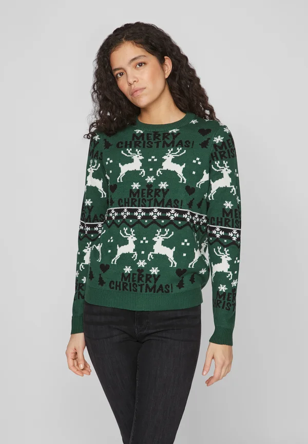 VIANNA REINDEER CHRISTMAS  - Strickpullover - pineneedle