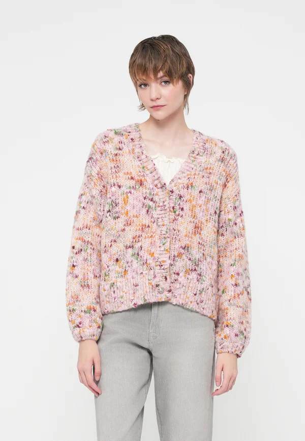 VIAVERY V NECK CARDIGAN - Strickjacke - multi-coloured