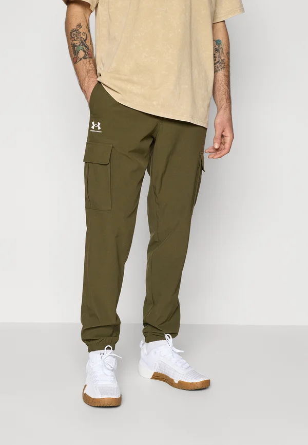 VIBE CARGO PANTS - Stoffhose - expedition green/white
