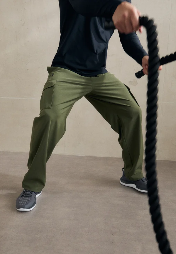 VIBE WOVEN - Stoffhose - marine green/black