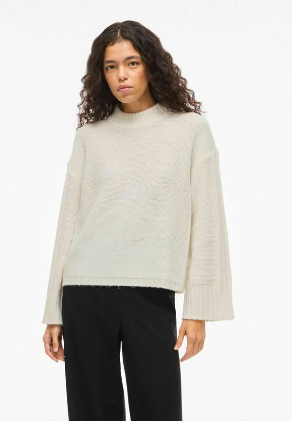 VIBIBBI STEHKRAGEN - Strickpullover - birch