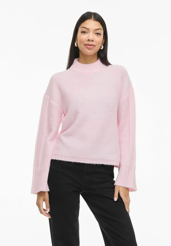 VIBIBBI STEHKRAGEN - Strickpullover - cherry blossom