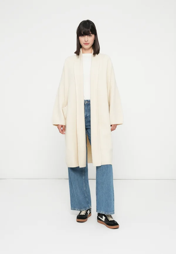 VIBLAZA LONG CARDIGAN - Strickjacke - birch