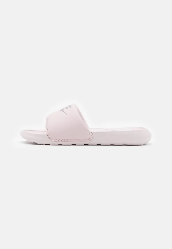 VICTORI ONE SLIDE - Pantolette flach - barely rose/metallic silver