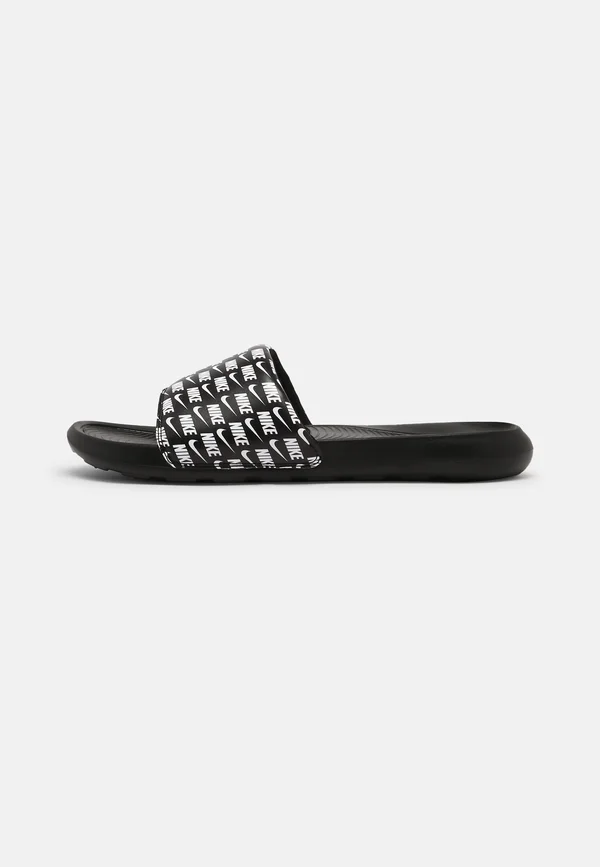 VICTORI ONE SLIDE PRINT - Pantolette flach - black/white