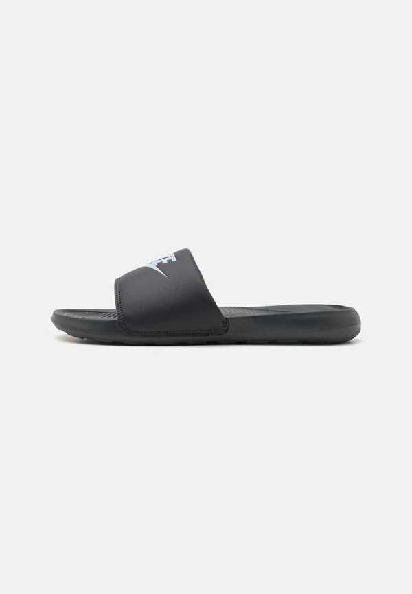 VICTORI ONE SLIDE UNISEX - Pantolette flach - anthracite/light armory blue