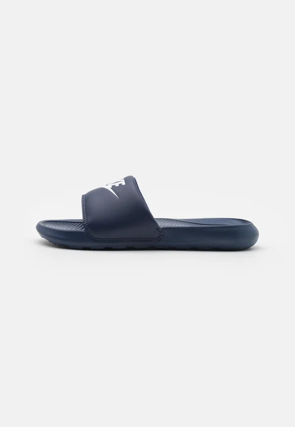 VICTORI ONE SLIDE UNISEX - Pantolette flach - midnight navy/white