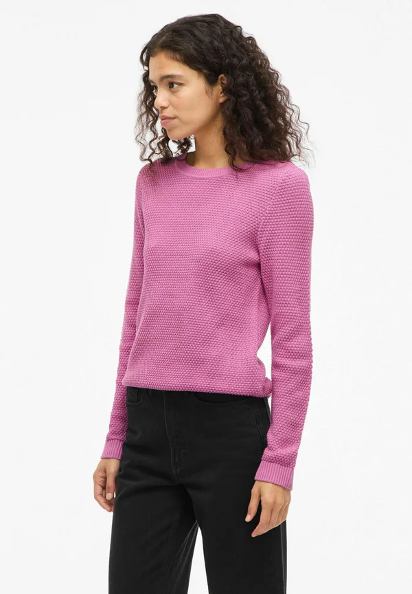 VIDALO O-NECK - NOOS - Strickpullover - opera mauve