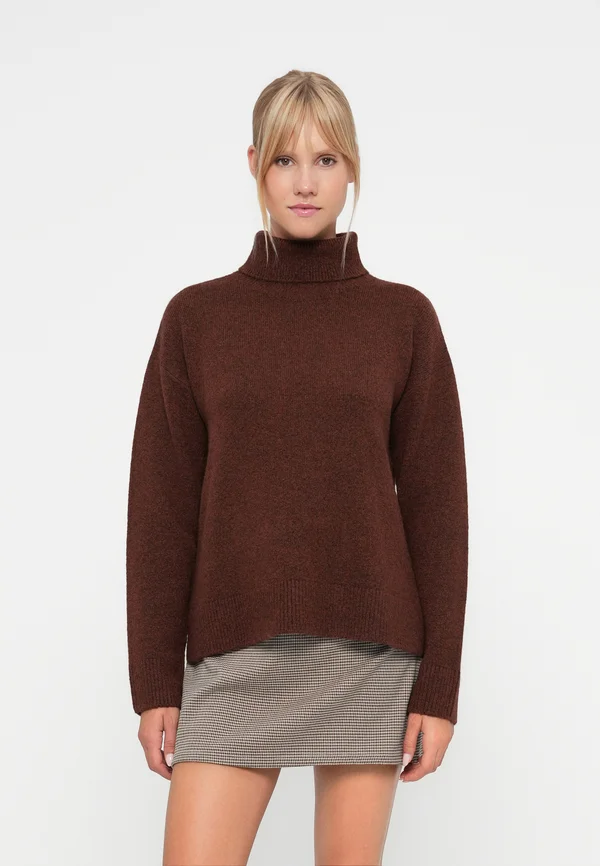 VIELLIE ROLLNECK  - Strickpullover - chocolate fondant