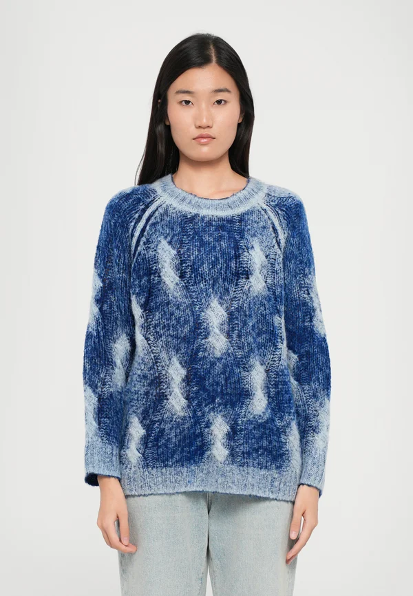 VIGNA - Strickpullover - grey/blue