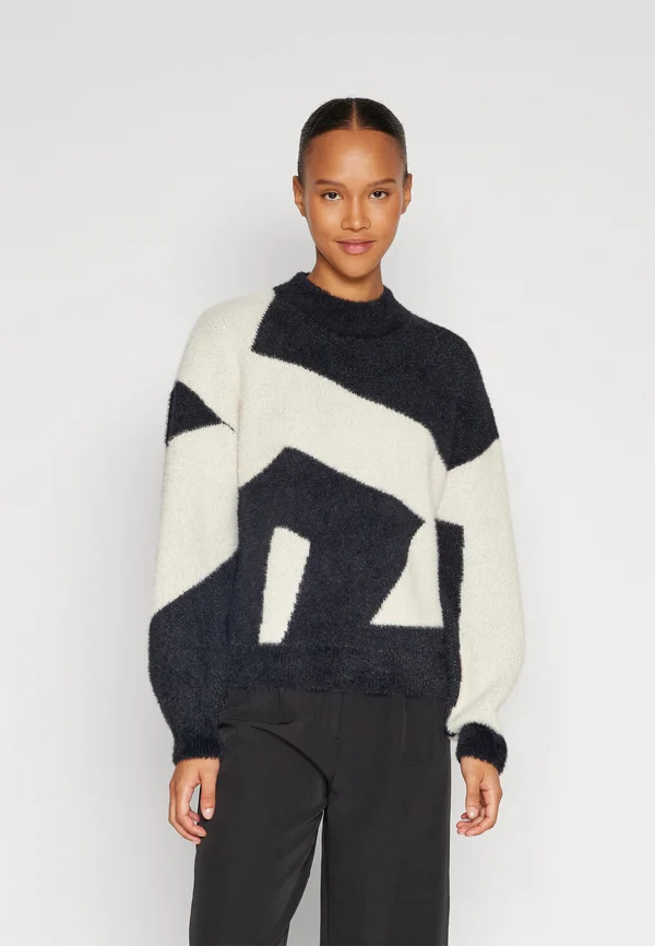 VIGRACE HIGH NECK  - Strickpullover - black