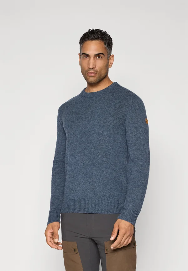 ÖVIK ROUND NECK SWEATER M - Strickpullover - navy