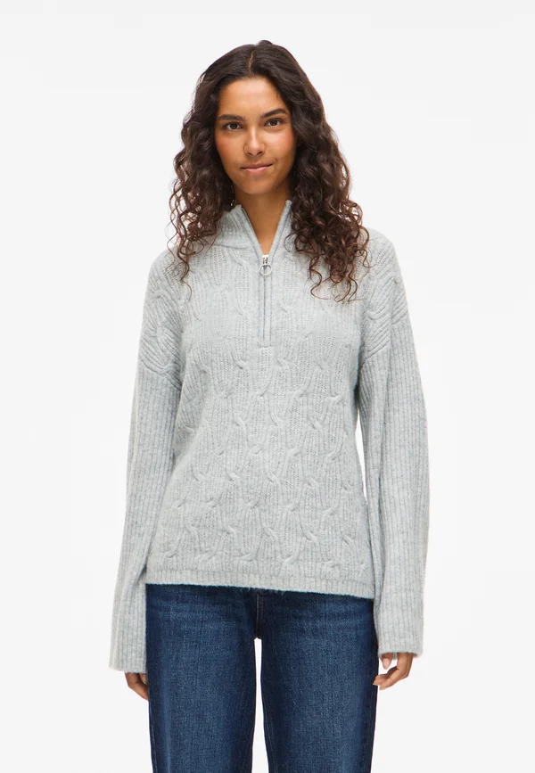 VILASSIA - Strickpullover - light grey