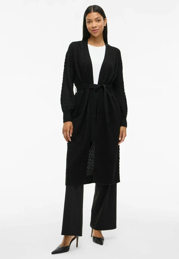 VILIOMY OFFENER - Strickjacke - black