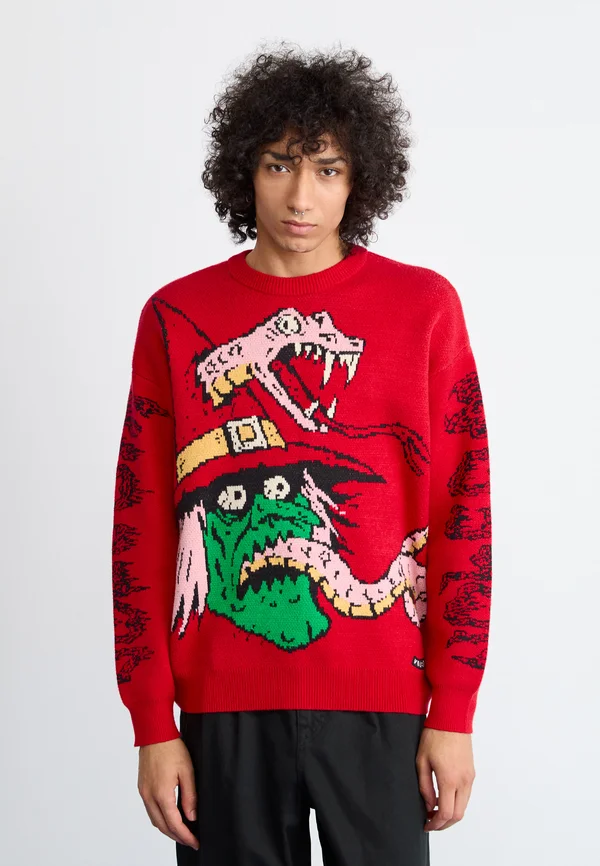 VILLARD SWEATER - Strickpullover - lifeguard red