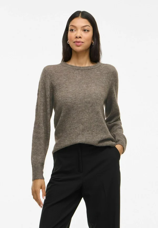VILORY RUNDHALS - Strickpullover - gunmetal