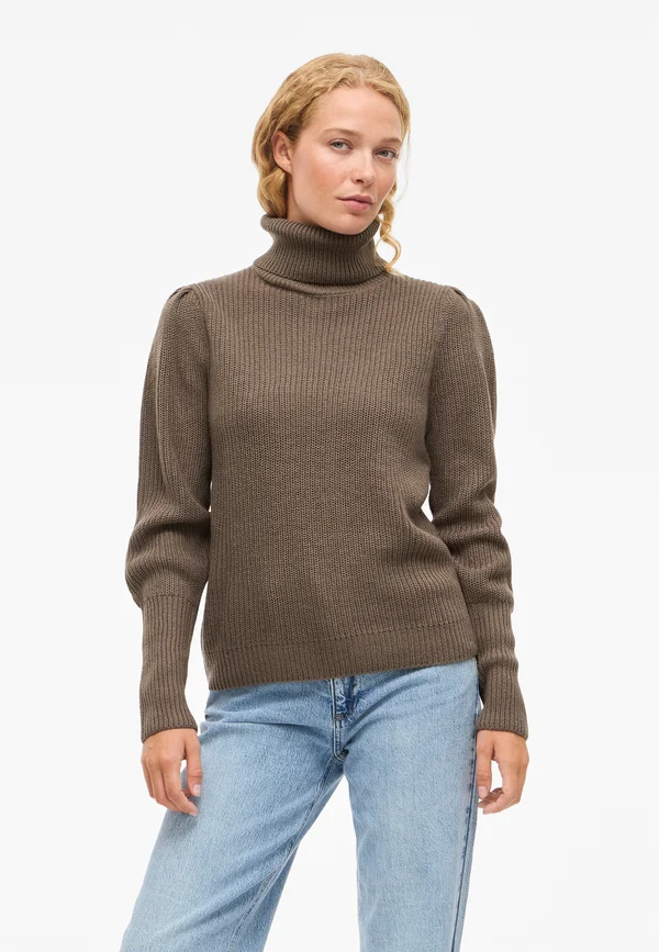 VILOU ROLLNECK - Strickpullover - brown