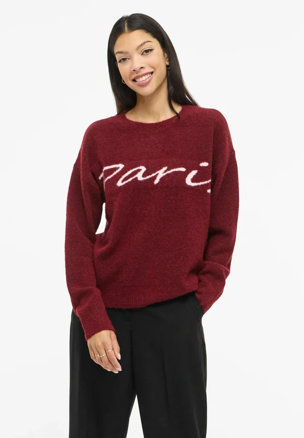 VILUNA RUNDHALS - Strickpullover - winetasting