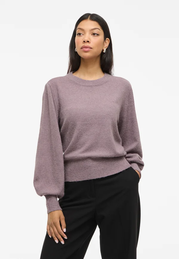 VIMALU O NECK PULLOVER - Strickpullover - toadstool
