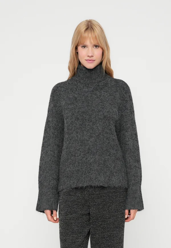 VIMARLEY ROLL NECK  - Strickpullover - dark grey melange