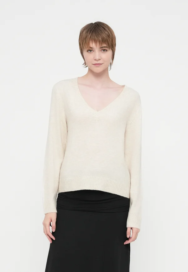 VIMIRAZ V NECK - Strickpullover - birch