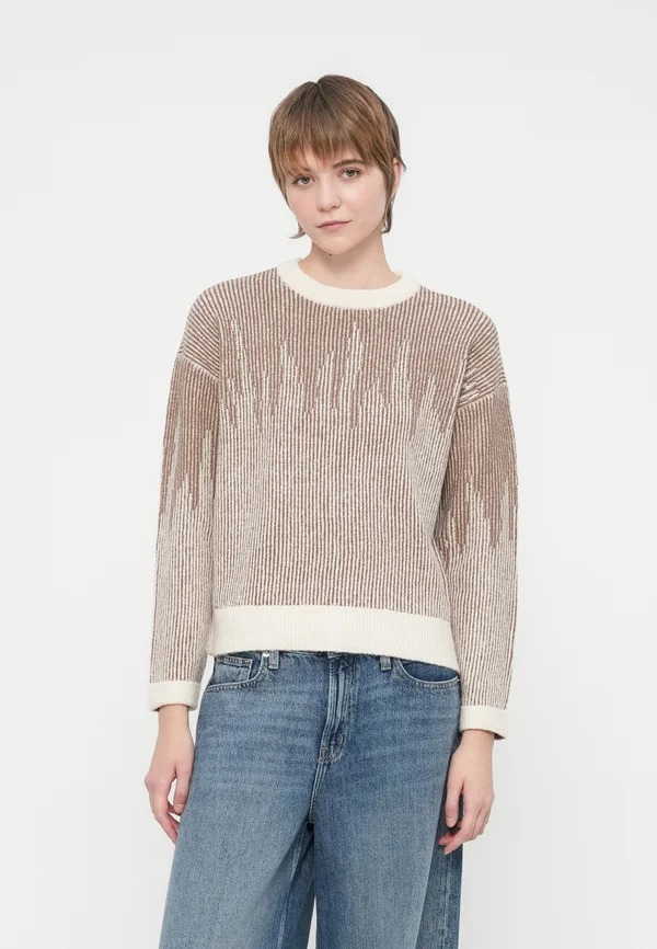 VIMYRA O NECK - Strickpullover - birch