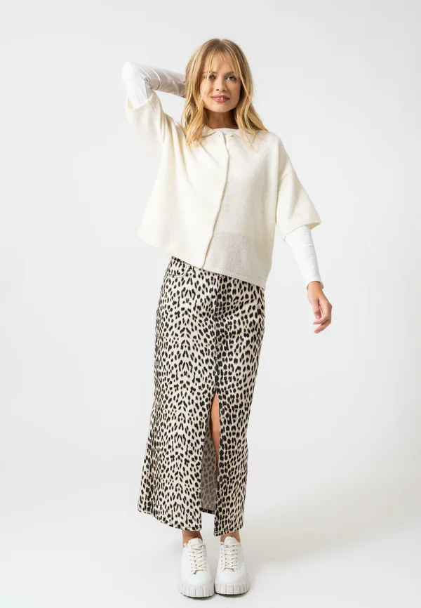 VINA TEE - Strickjacke - soft sand