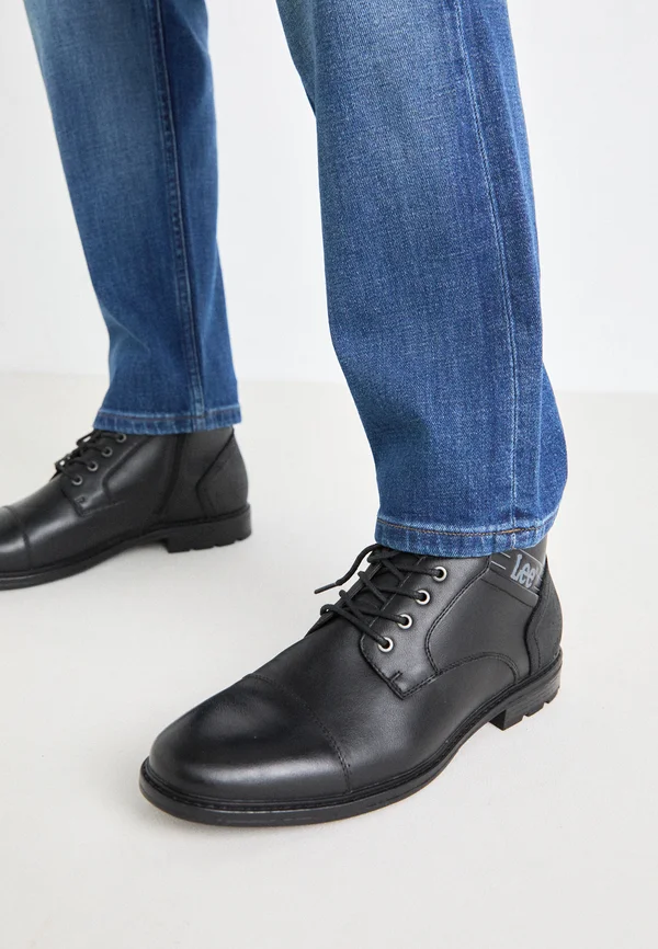 VINCENT MEN HIGH - Schnürstiefelette - triple black
