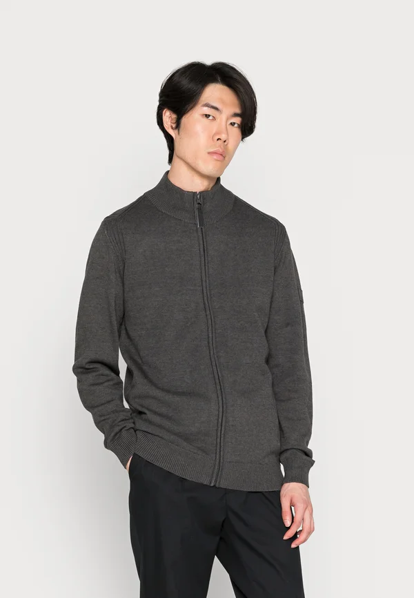 VINCENZO - Strickjacke - charcoal mix