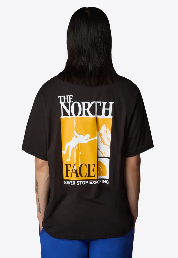 VINTAGE ARCHIVE - T-Shirt print - tnf black tnf white sum