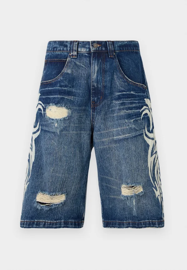 VINTAGE BLADE COLOSSUS JORTS UNISEX - Jeans Shorts - blue
