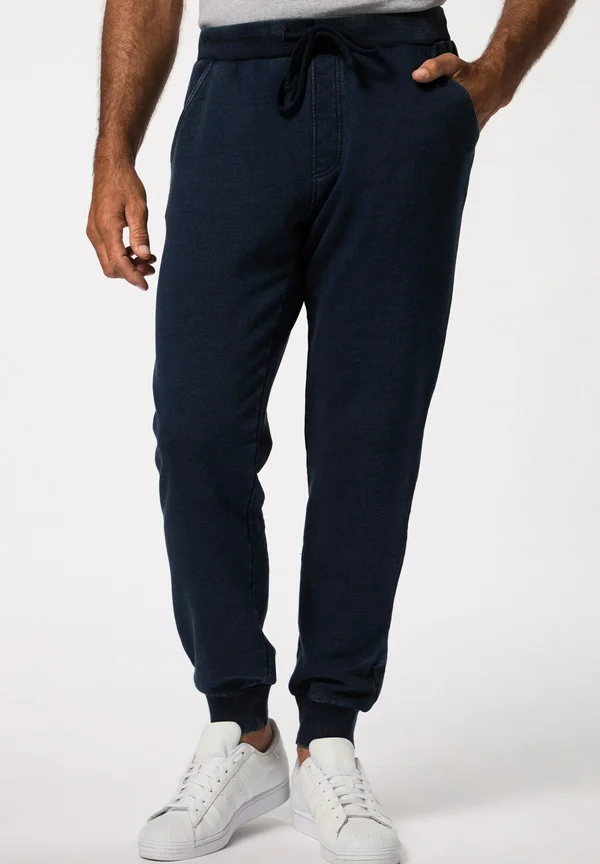 VINTAGE LOOK MODERN FIT ELASTICATED WAIST - Jogginghose - dark blue denim
