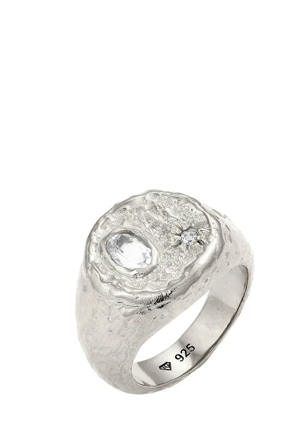 VINTAGE STRUCTURED STATEMENT - Ring - silber-coloured