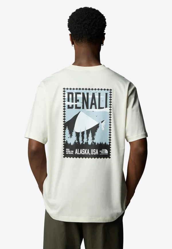 VINTAGE  - T-Shirt print - white dune black