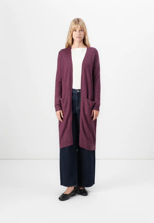 VIRIL LONG CARDIGAN - Strickjacke - fig
