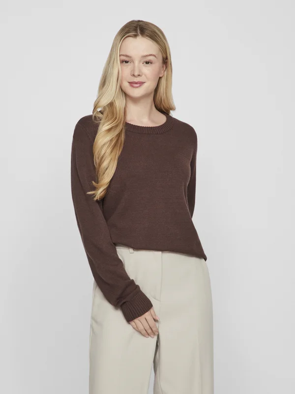 VIRIL O-NECK  - Strickpullover - coffee bean