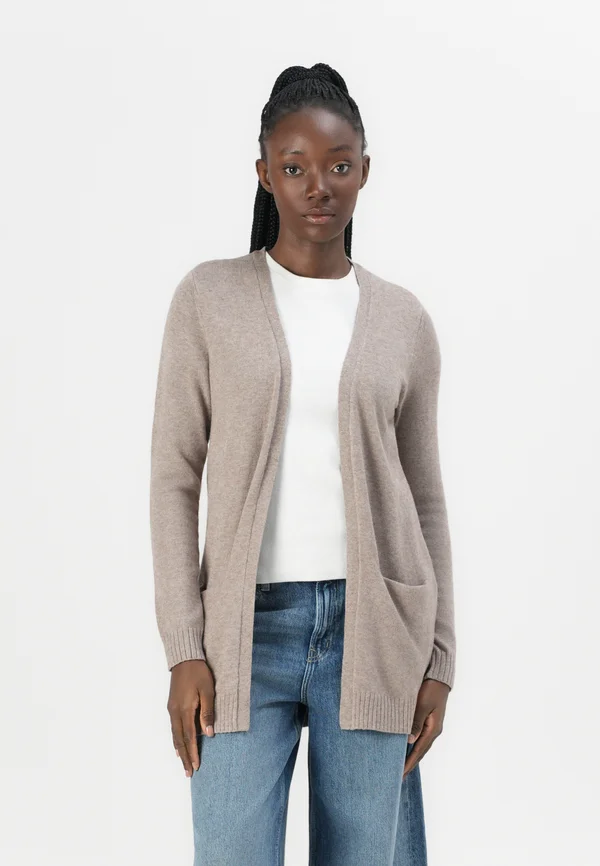 VIRIL OPEN CARDIGAN - Strickjacke - brown