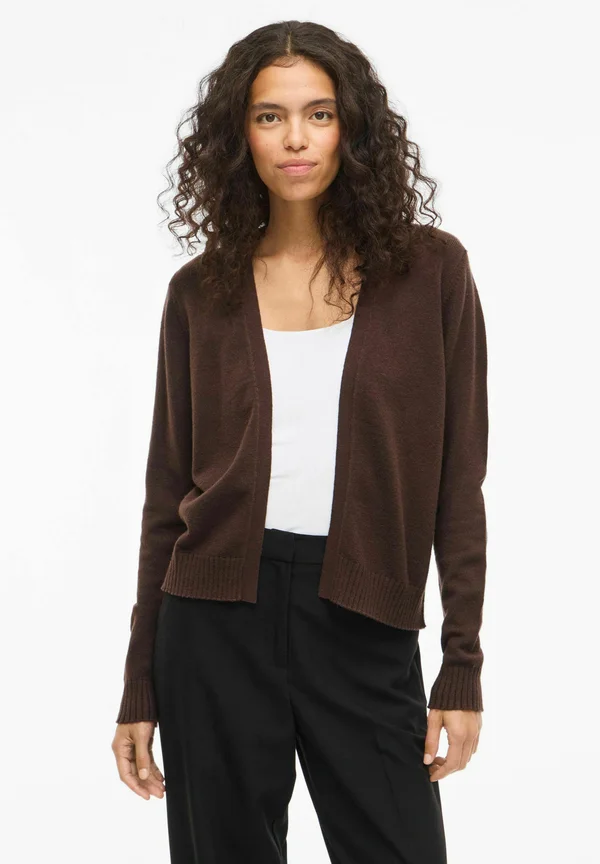 VIRIL - Strickjacke - coffee bean